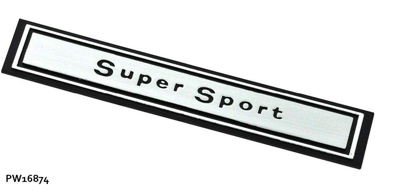 Emblem: 66 Chevelle  "SUPER SPORT" dashboard
